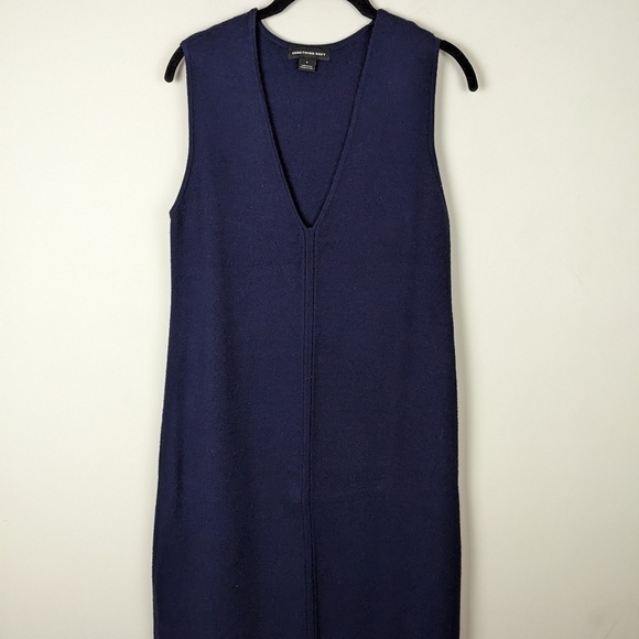 Something Navy Blue Navy coloured sweater dress small - Picture 9 of 12